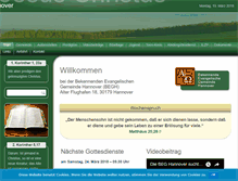 Tablet Screenshot of beg-hannover.de